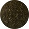 Ekena Millwork Baile Ceiling Medallion (Fits Canopies up to 6"), Hand-Painted Green Gold, 31 1/4"OD x 2 1/4"P CM31BAGGS - alternate 1